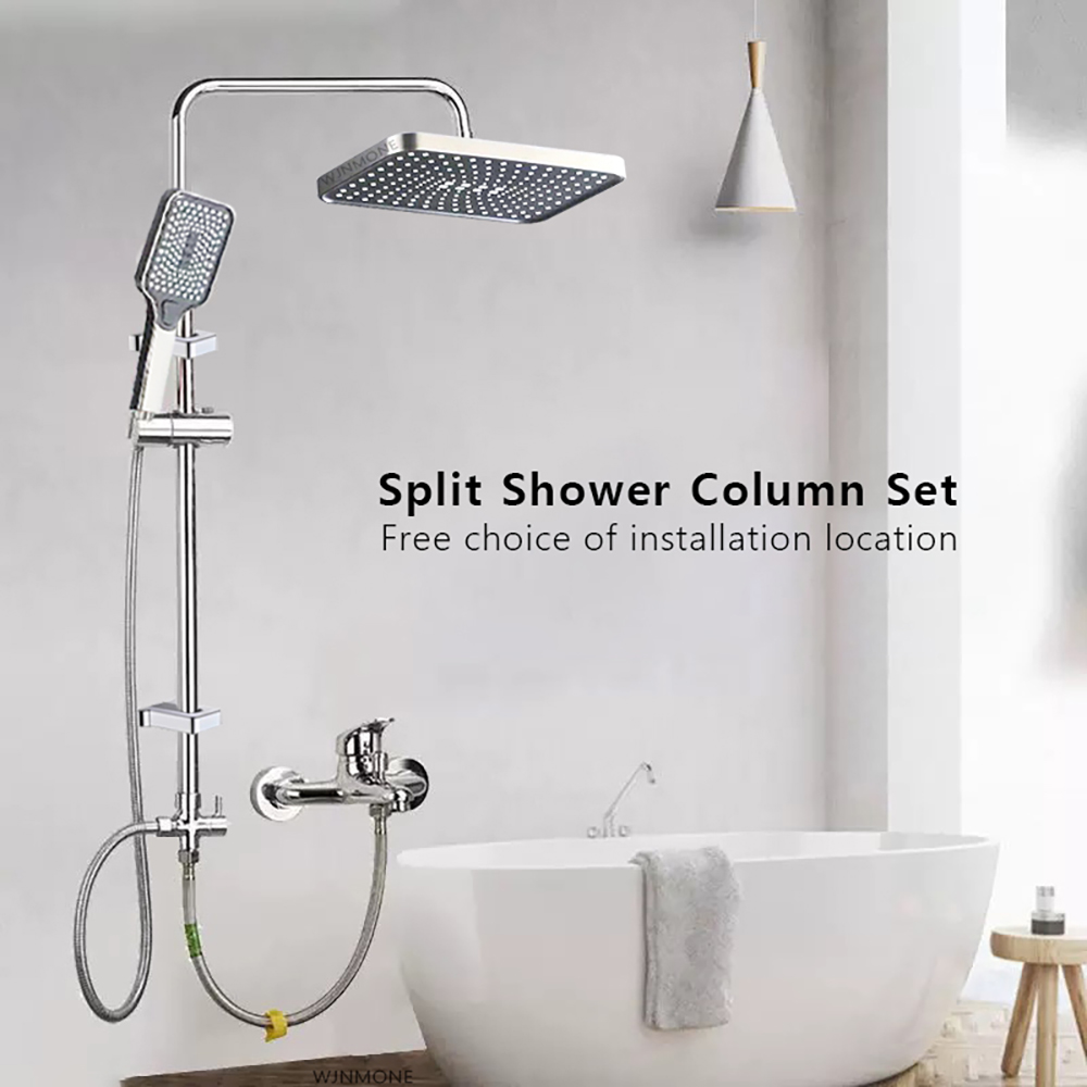 Head Racket Boom - Split Dusche Säule Set Bad Wasserhahn