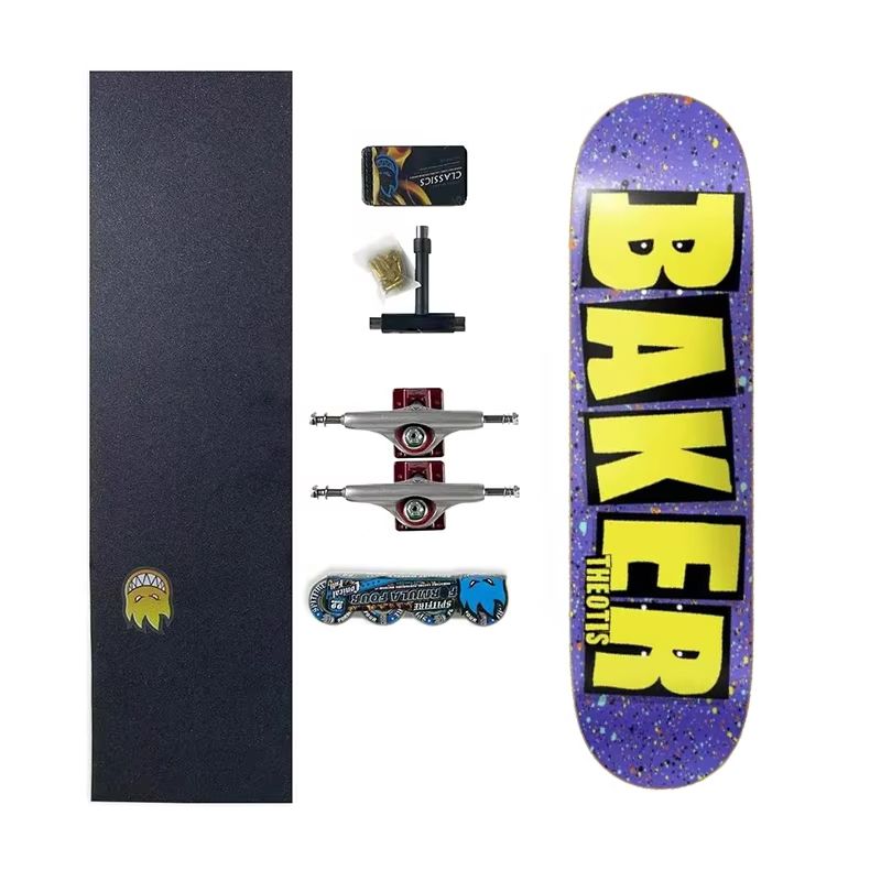 Skateboard Complete Deck - BAKER Skateboard-Komplettsets 100% kanadisches Nordamerika-Ahornholz 7-lagige