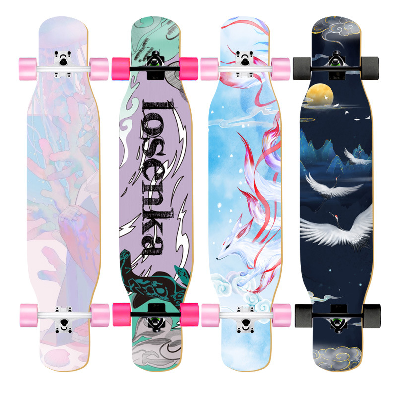 Damen-Tanz-Longboard 110/120cm – Skateboard Complete Deck Bewertung und Preis